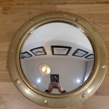 Antique Brass convex mirror