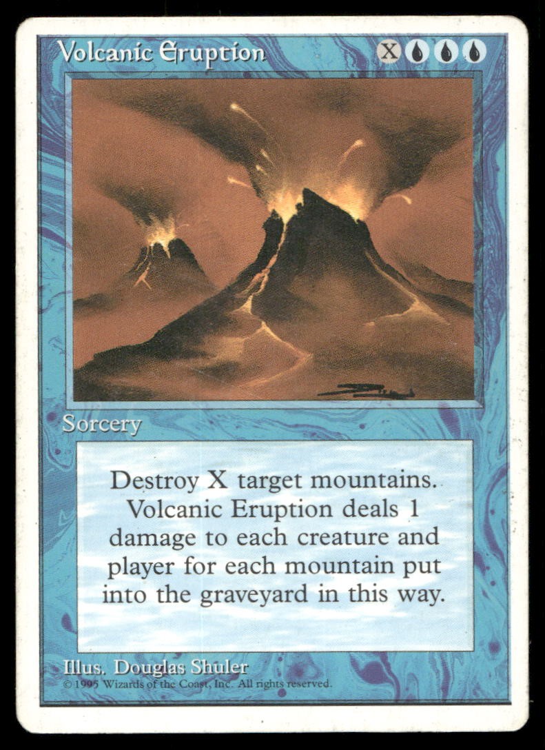 Volcanic Eruption Rare Fourth Edition Magic: The Gathering Near Mint
