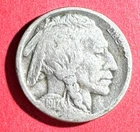1917S US Buffalo Nickel! "San Francisco" Mint! VG! Old US Coin!