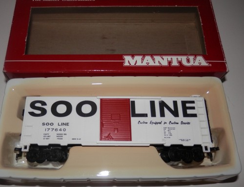 Coche de caja de acero pesado Mantua escala HO 41' Soo Line 177640 #734-590 | Zustand: Used
