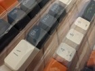 YMDK Double Shot 122 Dyed PBT Shine Through OEM Profile Keycap Carbon
