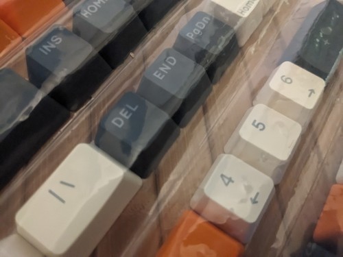 YMDK Double Shot 122 Dyed PBT Shine Through OEM Profile Keycap Carbon