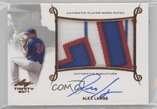 2017 Leaf Trinity Bronze Holofoil Spectrum Alex Lange #PA-AL1 Patch Auto 00m5