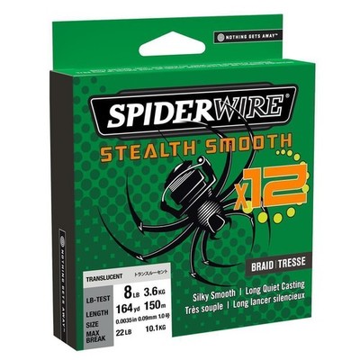 SpiderWire Stealth Smooth x12 Braid 0,29mm / 2000m / 26,4kg Moss Green Großspule