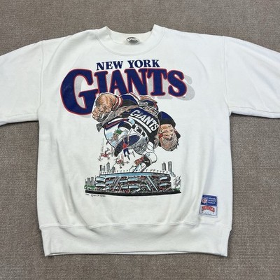 Vintage 90s Nutmeg New York Giants Jack Davis Sweatshirt Mens