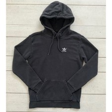 Adidas Originals Trefoil Hoodie Heavyweight Faded Black Pullover Sweatshirt