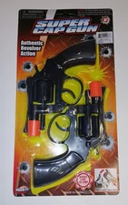 2PK 8-Ring Shot -Super Cap Revolver Guns - Pretend Play Kids - Caps not included