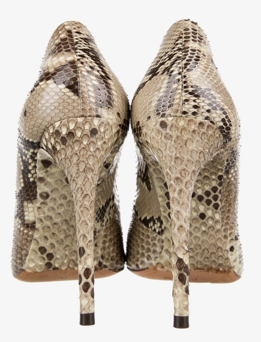Alexandre Birman Python Skin Pumps 37 - image 4