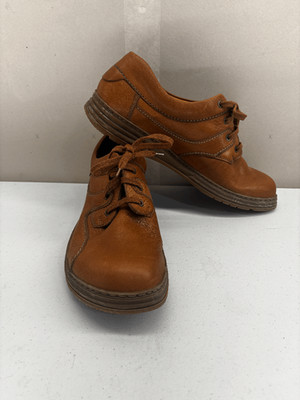 Mephisto Air Relax Mens Comfort Walking Shoe Casual Look Tan Leather Size 13