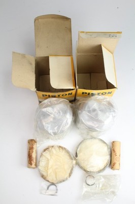 BSA A65 Piston Kit Rings Clips Wristpins MC +.080 Made in Japan NOS