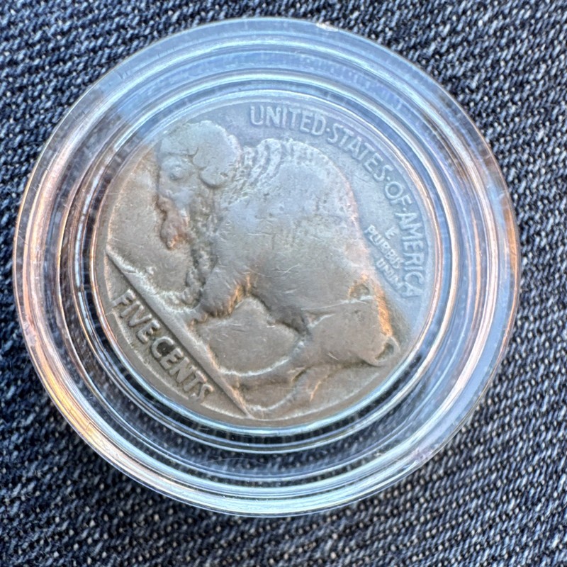 1936 Buffalo Nickel 5C Lot of 2, Business Strike, Circulated, Capsules