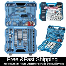 225pc Channellock Professional Mechanics Tool Set Sae Metric Ratcheting Wrenc