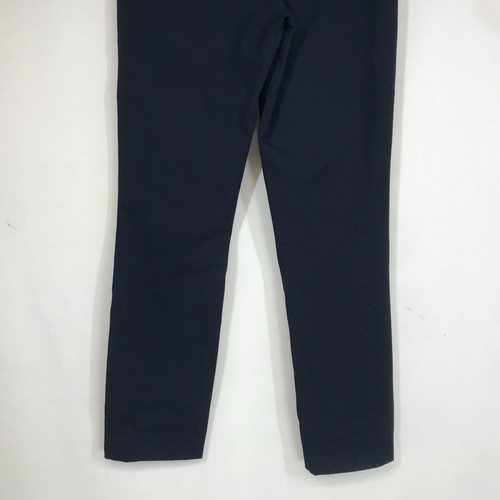 RAG & BONE - WOMEN'S 10 - NAVY ELASTIC ZIP WAIST COTTON BLEND PANTS - Picture 6 of 8