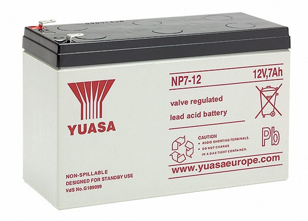 Yuasa Blei-Akku NP7-12 Pb 12V 7Ah Vds, Faston 4,8Mm-image