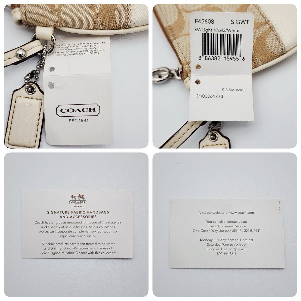 Extremely Beautiful COACH Pouch Strap Signature W… - image 10
