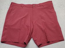 Walter Hagen Golf Shorts Mens 40 Burgundy Performance 11 PureFlex Elastic Waist