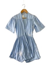 STELLAMcCARTNEY Short-Sleeve Dress, Size 36, Cotton, Blue