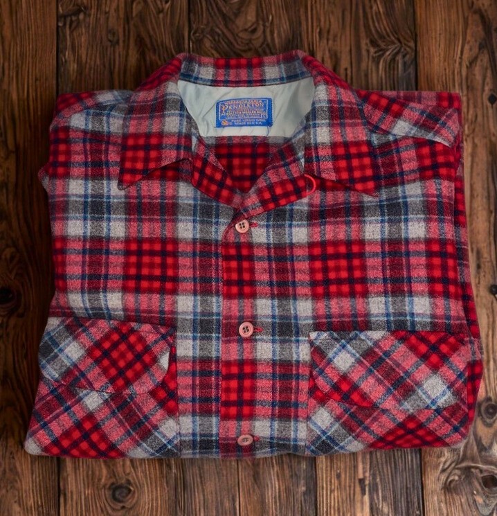 Pendleton Board Shirt Jacket Shacket Red Plaid Wo… - image 1