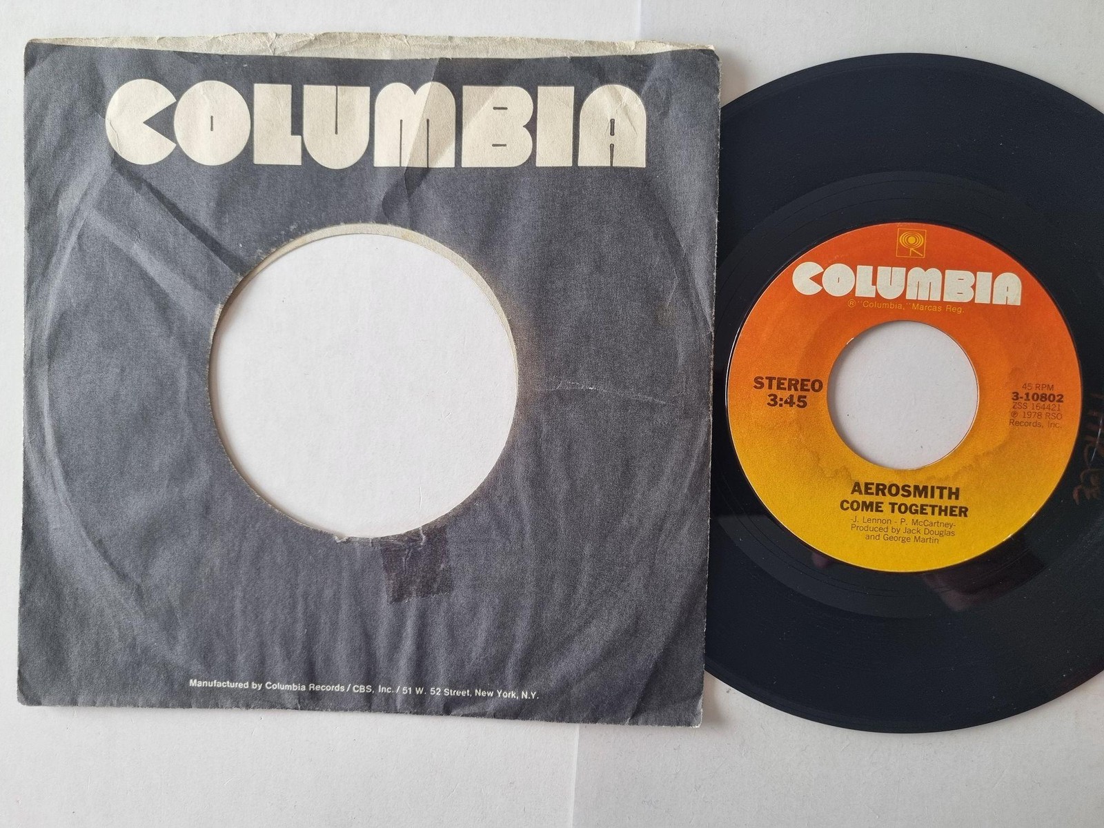 Aerosmith - Come Together 7'' Vinyl US