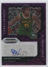 2021-22 Panini Prizm Draft Picks Purple Circles 4/50 Davion Mitchell Auto 1bj7