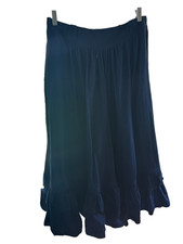 Circle T by Marilyn Lenox Ladies Blue jean Skirt