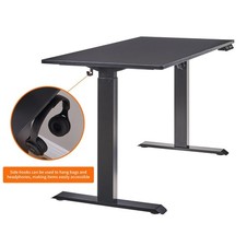 Height Adjustable Electric Desk, Sturdy Steel Frame, 24x48 Inch Low-VOC