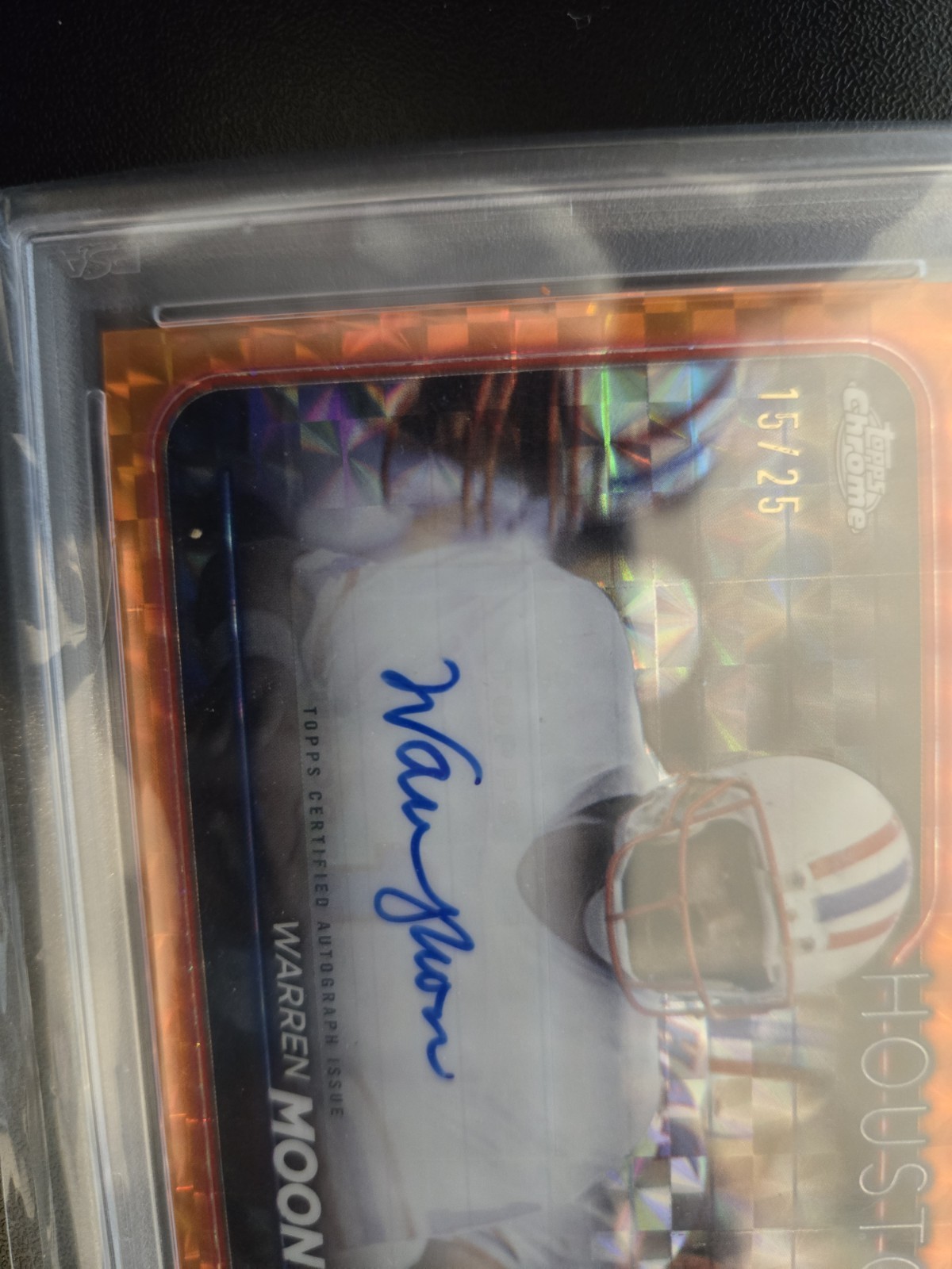 POP 1 PSA 10 /25 2024 Topps Chrome Warren Moon Orange Geo Auto SSP #BA-WMO view 3