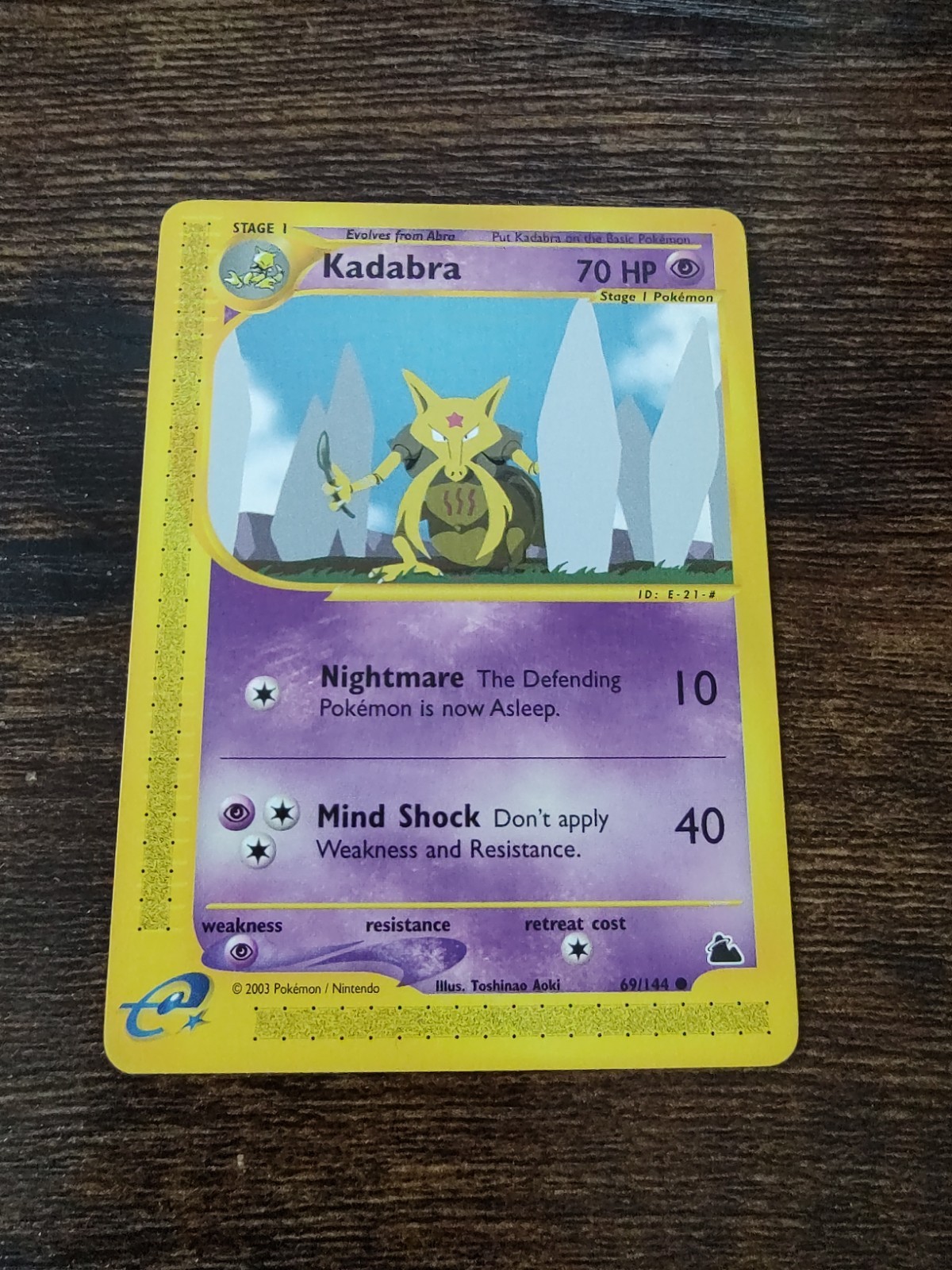 Skyridge Kadabra 69/144 Non Holo Pokemon Card