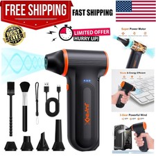 Compressed Air Duster-150000RPM Super Power Snow Blower, 3-Gear Adjustable Mi...