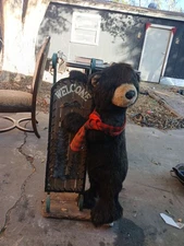 Dan Dee Collectors Choice Black Bear Sled Display Plush 40