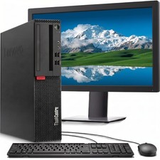 Lenovo ThinkCentre M910S SFF Desktop PC i5-7500 32GB 1TB SSD 24" LED Win 11 Pro