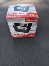 BRAND NEW Imation 3.5" Floppy Diskettes, 25-Pack, IBM Formatted 1.44MB 2HD