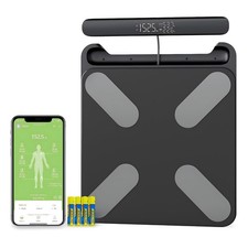 FITDAYS 8-Electrode Smart Scale: Full Body Composition Analyzer, 27 Purple