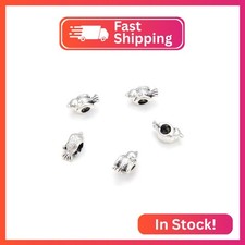 20pcs Cute Bird Symbol of Freedom and Hope Large Hole Animal Beads 4.5mm Hole 