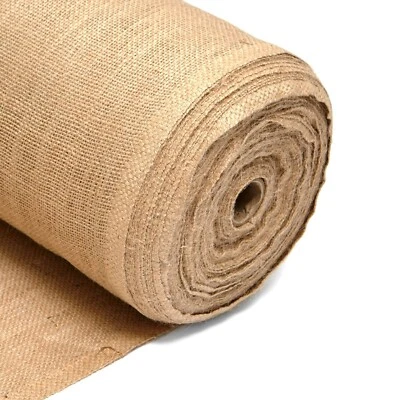 DISCOUNT FABRICS LTD Natural hessian jute sack fabric SOLD PER 5 METRES 40"w upholstery garden use