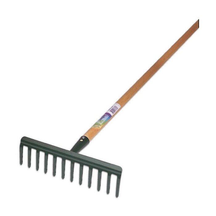 Rastrello 16 Denti con Manico in Legno Misura 395 mm Papillon