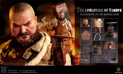 In Stock New POP COSTUME EE02 Middle Ages Blacksmith 1/6 Action Figure