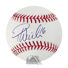 Patrick Wisdom Autographed Official MLB Baseball - BAS
