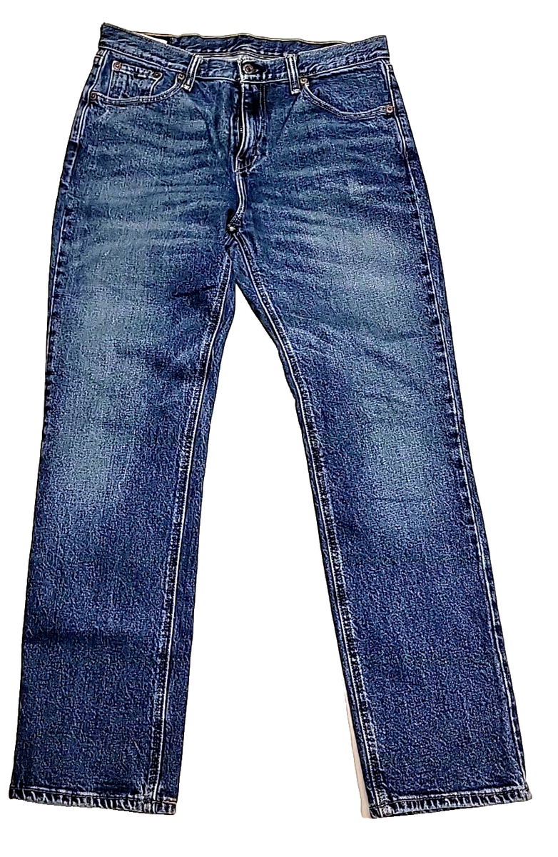 Levi's 541 Straight Whiskered Medium Wash Honeycomb Indigo Denim