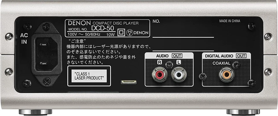 Denon DCD-50SP CD Player D/A Converter MP3/WMA File Playback Premium Silver F/S - Image 4 of 4