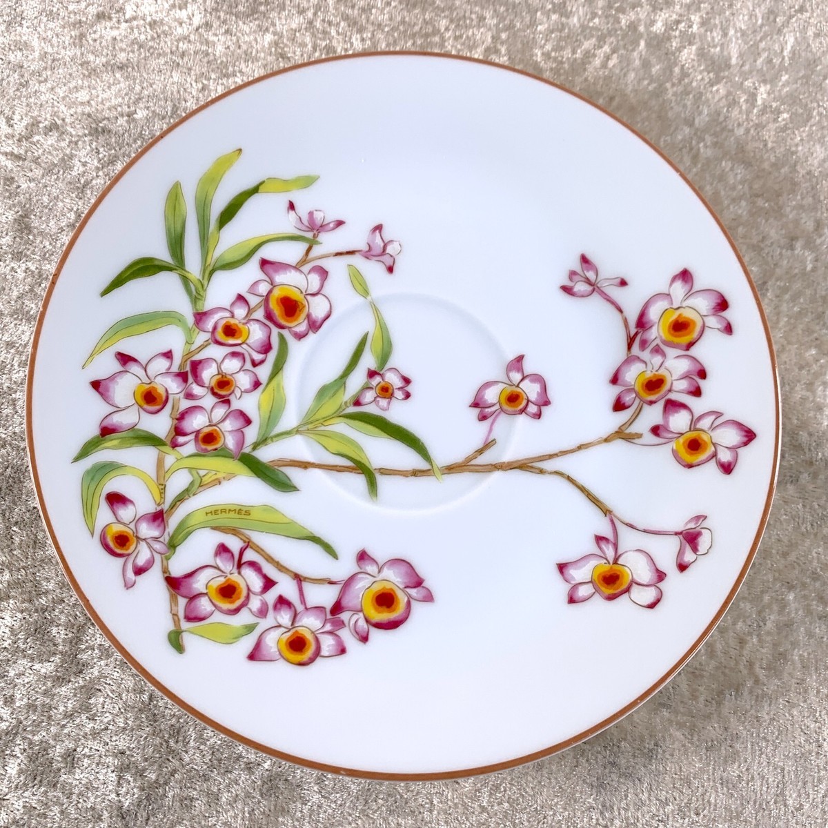 HERMES Jardin des Orchidées 陶器皿 Hermes Jardin des Orchidees Porcelain Dinnerware - Ark