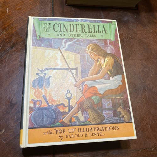 THE "POP-UP" CINDERELLA AND OTHER TALES BLUE RIBBON BOOKS HAROLD LENTZ 1933 HC