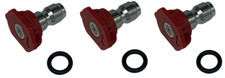 3PK Pressure Washer 1/4 QC Nozzle Tips, 0 , Red, 6 GPM  6 Month Warranty 