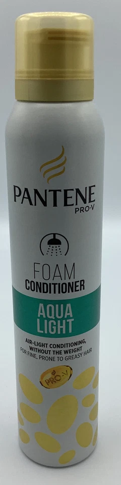 Lote De 18 Pantene Pro-v Espuma Acondicionador Aqua Light para Cabello Fino 180ml (6oz) Foto 3 de 4
