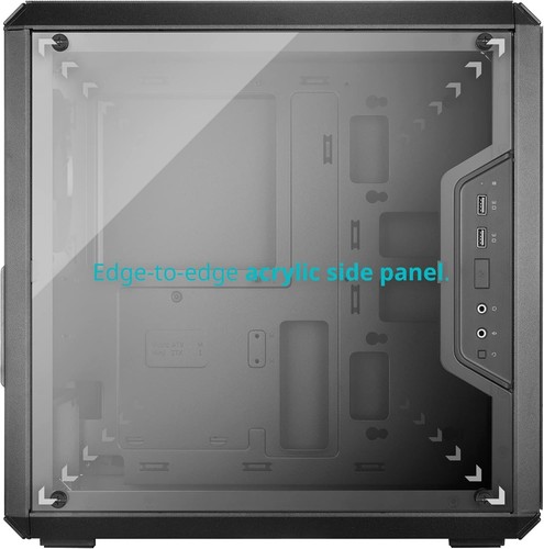 Adjustable I/O Micro-ATX Tower with Transparent Side - Mag Dust Filter Included - Picture 14 of 16
