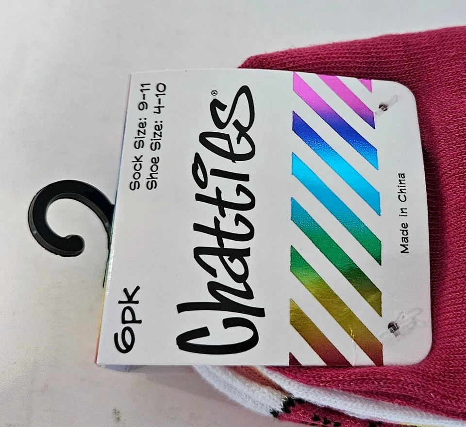 6 CALCETINES CHATTIES CORTE BAJO MUJER TALLA 9-11 ZAPATO TALLA 4-10~Novedad~ Rosa,Amarillo Foto 2 de 4