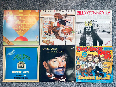 6 x LP RESTPOSTEN KOMÖDIE - MONTY PYTHON * BILLY CONNOLLY * CHAS N DAVES * HECTOR NICOL