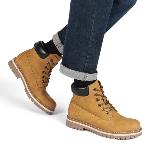 Men's Snow Winter Work Waterproof Outdoor Ankle Lace-Up Warm Boots - 第 32/44 張圖片