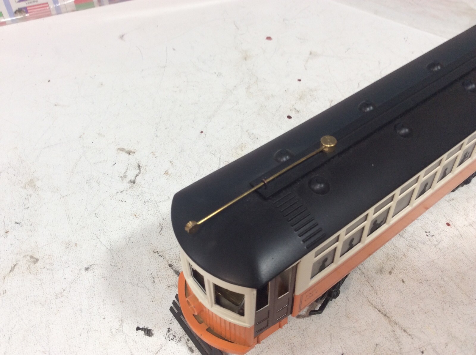 Bowser orange Streetcar 0 scale Trolly Engine eBay