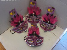 Party mask "peacock" 4 pack